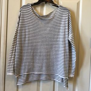 Zara black and white stripe shirt size medium